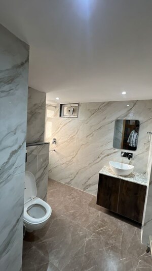 Bathroom in 3 BHK Apartment at Sector 22 Dwarka – for Rent