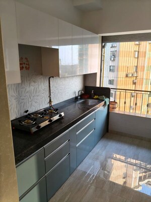 Kitchen in 3 BHK Apartment at Lotus Aurus, Andheri West – for Rent