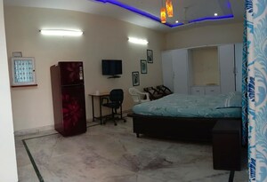 Living Room in 1 BHK Builder Floor at Sector 37 – for Rent
