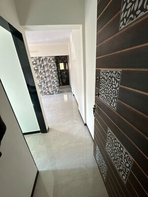 Building Lobby in 1 BHK Apartment at Runwal Plaza, Vartak Nagar – for Rent