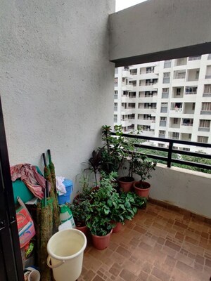 Balcony in 2 BHK Apartment at Vanaz Corner, Kothrud – for Rent