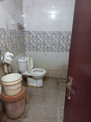 Bathroom in 2 BHK Apartment at Shyam Bankey Bihari Sharnam, Raj Nagar Extension – for Rent
