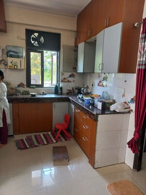 Kitchen in 2 BHK Apartment at Shyam Bankey Bihari Sharnam, Raj Nagar Extension – for Rent