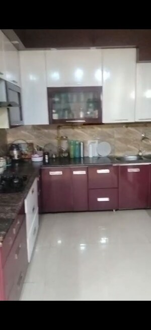 Kitchen in 3 BHK Apartment at Gaurs Cascades, Raj Nagar Extension – for Rent