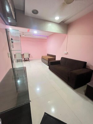 Living Room in 2 BHK Apartment at Jaydeep Park, Majiwada – for Rent