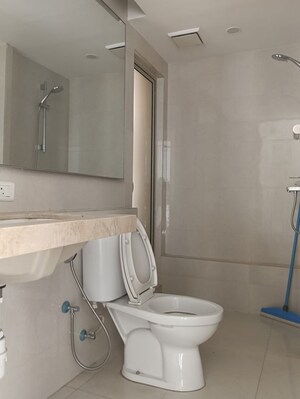 Bathroom in 2 BHK Apartment at Hiranandani Estate, Ghodbunder Road – for Rent