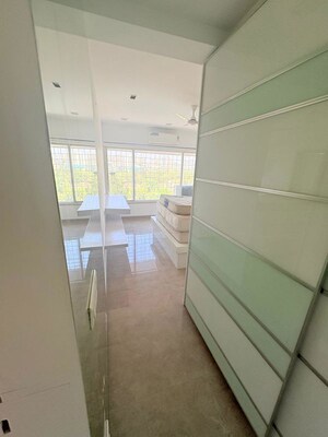 Bathroom in 3 BHK Apartment at Romell Serenity, Oshiwara – for Rent