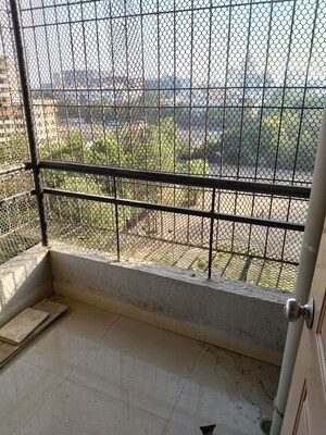 Balcony in 3 BHK Apartment at Gajra Bhoomi Tower, Kharghar – for Rent