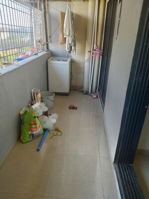 Balcony in 3 BHK Apartment at Gajra Bhoomi Tower, Kharghar – for Rent