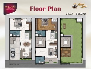 Floor Plan in 3 BHK Villa at Bhanauta – for Sale