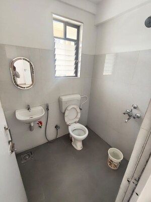 Bathroom in 1 BHK Apartment at Raymond Aashiyana, Vartak Nagar – for Rent