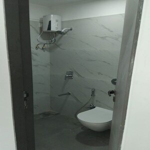 Bathroom in 1 BHK Apartment at Rockline The Meridian Towers, Ghatkopar West – for Rent