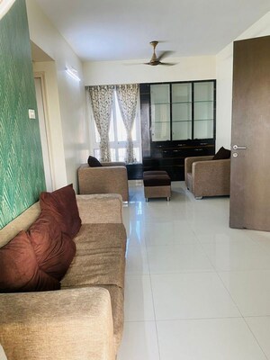 Living Room in 3 BHK Apartment at Puranik Rumah Bali, Ghodbunder Road – for Rent