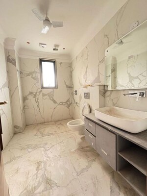 Bathroom in 4 BHK Apartment at Saket – for Rent