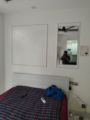 Bedroom in 1 RK Apartment at Dhoot Time Residency, Sector 63 – for Rent