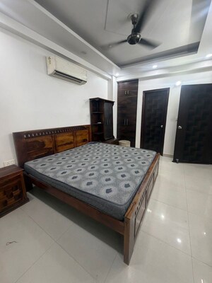 Bedroom in 2 BHK Builder Floor at Bharat Residency Gurgaon, Sector 15 – for Rent