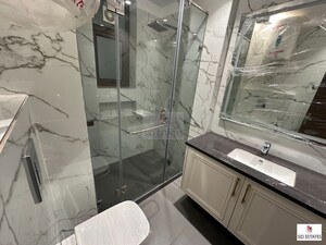 Bathroom in 3 BHK Apartment at Nizamuddin – for Rent