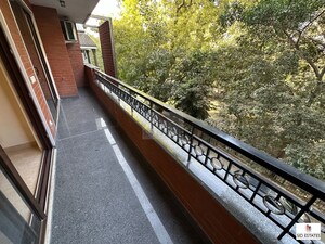 Balcony in 3 BHK Apartment at Nizamuddin – for Rent
