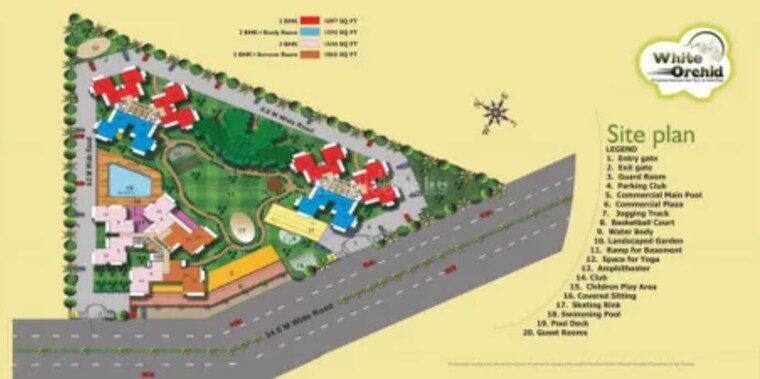 Master Plan, gaur city 2 2 Bedroom 1023 Sq.Ft. Apartment In Gaur City 2 Greater Noida 10343628