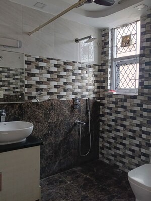 Bathroom in 3 BHK Apartment at Greater Kailash ii – for Rent