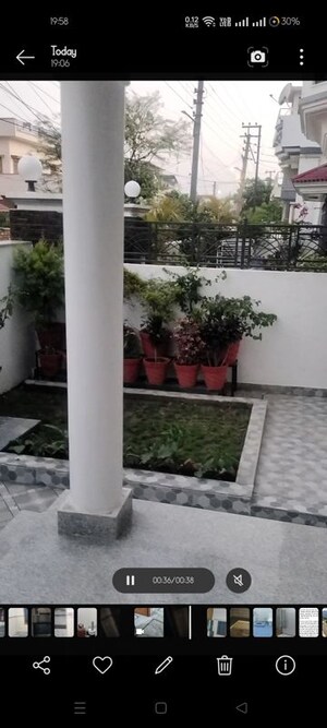 Balcony in 3 BHK Villa at Jogiwala – for Rent