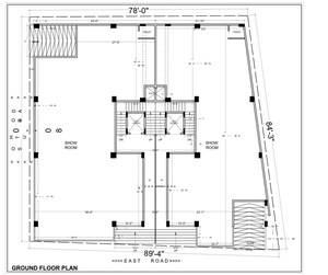 Floor Plan in  Showroom at Electronic City Phase I – for Rent