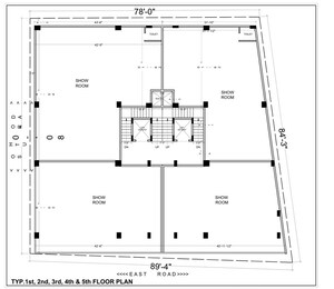 Floor Plan in  Showroom at Electronic City Phase I – for Rent