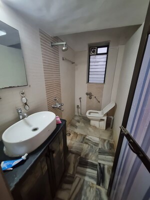 Bathroom in 2 BHK Apartment at Raheja Complex, Malad East – for Rent