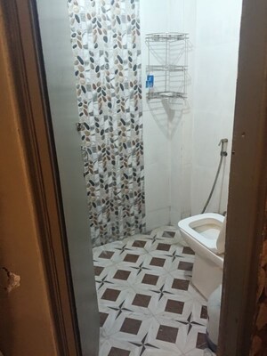 Bathroom in 1 BHK Builder Floor at Malviya Nagar – for Rent