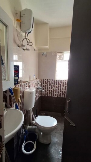 Attached Bathroom in 3 BHK Apartment at Gurukul Heights, New Town – for Rent