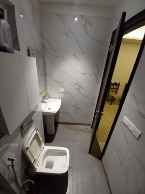 Bathroom in 2 BHK Builder Floor at Patel Nagar – for Rent