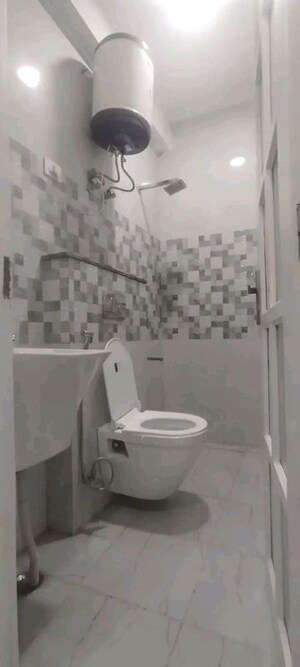 Bathroom in 2 BHK Builder Floor at Chattarpur – for Rent