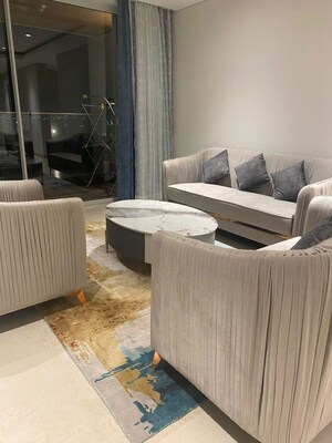 Living Room in 3.5 BHK Apartment at Panchshil Towers, Kharadi – for Rent