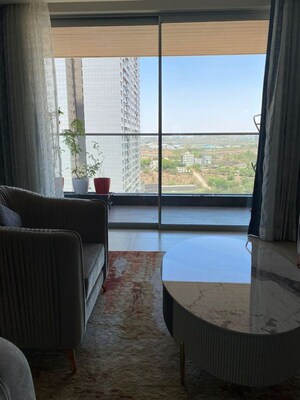 Living Room in 3.5 BHK Apartment at Panchshil Towers, Kharadi – for Rent