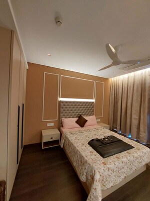 Bedroom in 3.5 BHK Apartment at Panchshil Towers, Kharadi – for Rent