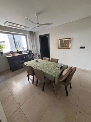 Dining area in 4 BHK Apartment at Panchshil Towers, Kharadi – for Rent