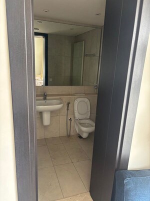 Bathroom in 4 BHK Apartment at Panchshil Towers, Kharadi – for Rent