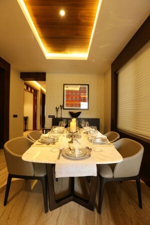 Dining area in 3.5 BHK Apartment at Panchshil Towers, Kharadi – for Rent