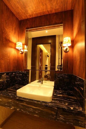 Washroom in 3.5 BHK Apartment at Panchshil Towers, Kharadi – for Rent