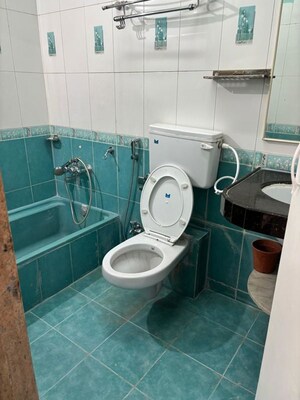 Bathroom in 3 BHK Apartment at Sarala Roses, Baner – for Rent