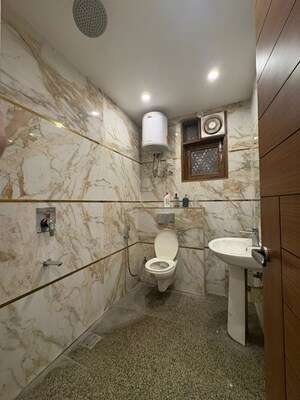 Bathroom in 2 BHK Builder Floor at Malviya Nagar – for Rent