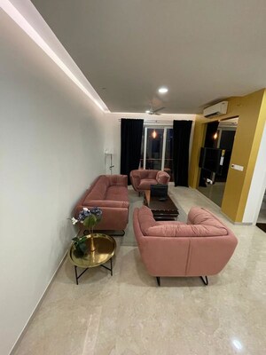 Living Room in 3.5 BHK Apartment at Lodha Fiorenza, Goregaon East – for Sale