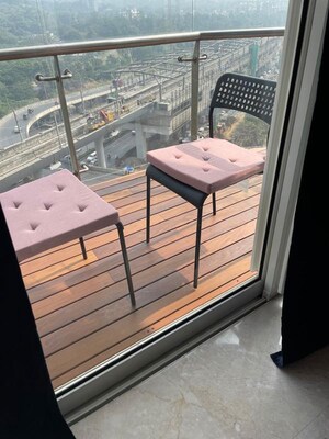 Balcony in 3.5 BHK Apartment at Lodha Fiorenza, Goregaon East – for Sale