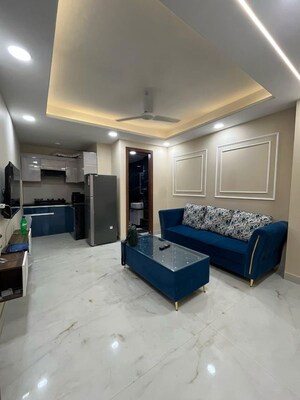 Living Room in 1 BHK Builder Floor at Sushant Lok I – for Rent