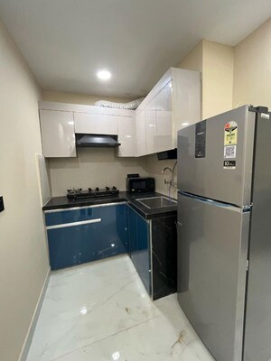 Kitchen in 1 BHK Builder Floor at Sushant Lok I – for Rent