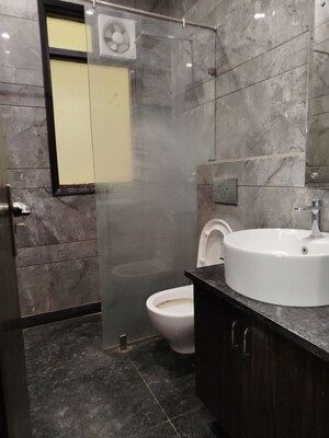 Bathroom in 3 BHK Builder Floor at Sushant Lok I – for Rent