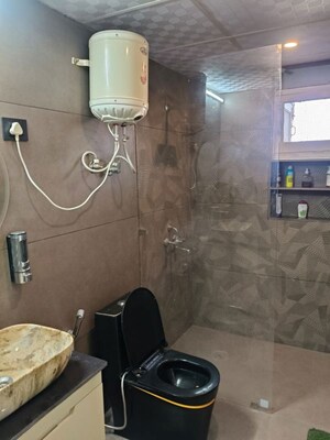 Bathroom in 3 BHK Apartment at Sushma Crescent, Dhakoli – for Rent