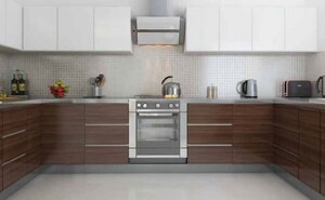 Kitchen in 3.5 BHK Apartment at Godrej Meridien, Sector 106 – for Sale
