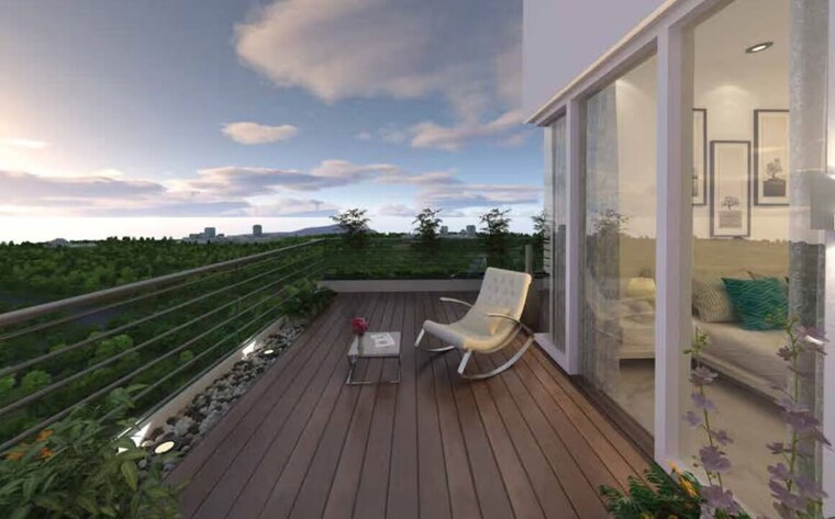 Balcony, godrej-meridien 3.5 Bedroom 2002 Sq.Ft. Apartment In Sector 106 Gurgaon 10347601