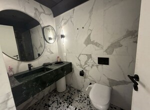 Bathroom in 3 BHK Apartment at Indiabulls Sky Forest, Lower Parel – for Rent